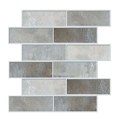 Art3dwallpanels 6 in. D x 3 in. W x 1/6 in. H Peel and Stick Glass