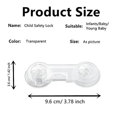 Baby Safety Lock Kids Children Security Protection Lock No Punching Drawer  Cupboard Door Toilet Cabinet Plastic Invisible Locks