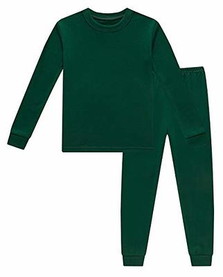 Leveret Womens Pajamas Solid 2 Piece Pajama Set 100% Cotton Green