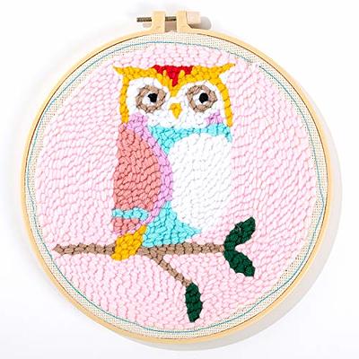 Cute Cartoons Punch Needle Kits Punch Needle Tool with Punch Needle Fabric  Hoop for Adults Beginner 