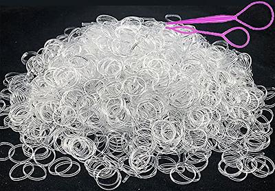 Mini Rubber Bands, Soft Elastic Bands, Premium Small Tiny Black Rubber Bands  For Kids Hair, Braids Hair, Wedding Hairstyle (1000 Pieces, Black)