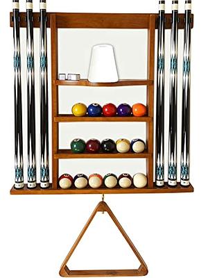 XCSOURCE Pool Cue Rack, Pool Stick Holder Wall Mount, 8 Pool Cue