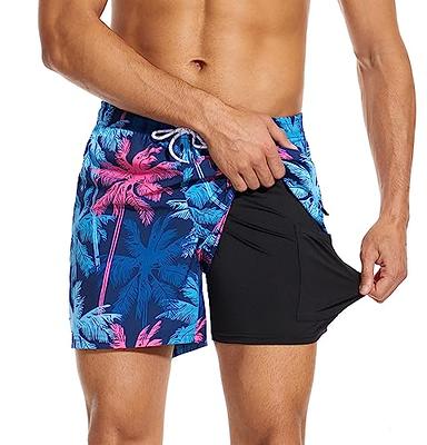 G Gradual Women's 3″ High Waisted Swim Board Shorts with Pockets