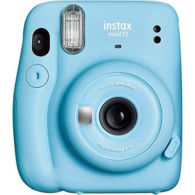 Fujifilm INSTAX Mini 12 Instant Film Camera (Pastel Blue) + Fuji Single  Pack - 10 Prints Protective Case Blue Photo Album Travel Stickers Bundle!