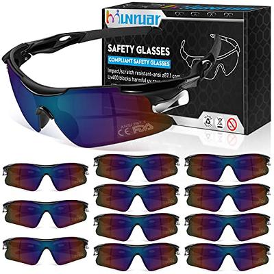 OXG 6 Pack Safety Glasses for Men Women, ANSI Z87.1 UV Protection Impact  Resistant Protective Eyewear for Sport, Construction, Fishing, Driving  (Multicolor Lens, Black Frame) - Yahoo Shopping