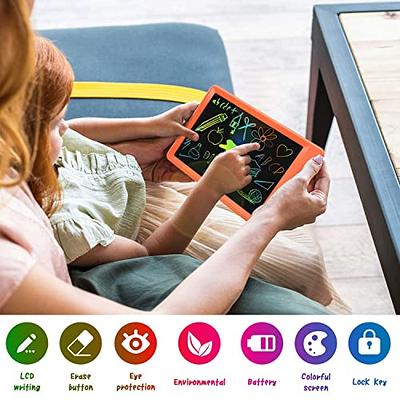 CARRVAS LCD Writing Tablet 10 Inch Colorful Drawing Pad for Kids Erasable  Reusable Electronic Doodle Board Educational Learning Toy Gifts for 3 4 5 6  Years Old Toddler Boys Girls Home School 