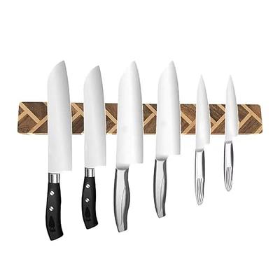 Foldable Magnetic Knife Holder ABS Bar Kitchen Chef Cleaver Slicing Steak  Knives Storage Stand Universal Magnet