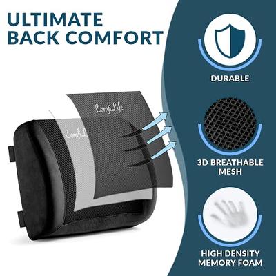 ComfiLife Lumbar Support Back Pillow Office Chair and Car Seat