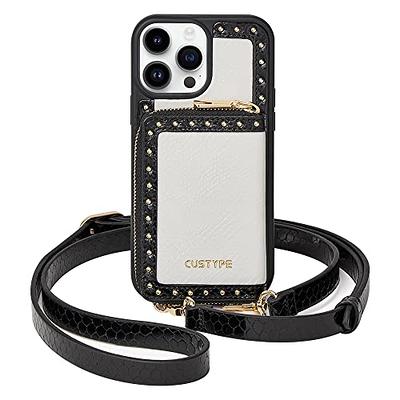 for iPhone 11 Pro Max Case Wallet with Strap for Women,Crossbody