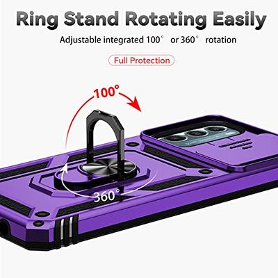  for Moto G Stylus 5G 2022 Case with Slide Camera Cover HD  Screen Protector [Military Grade Drop Tested] Magnetic Ring Holder  Kickstand Protective Phone Case for Motorola Moto G Stylus 5G