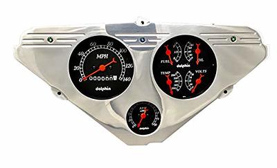 Dolphin Gauges 1955 1956 1957 1958 1959 Chevy Truck 3 Gauge Rear