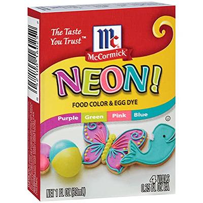 Bakery Crafts Premium Gel Neon Food Coloring 6 Bottle Assortment, 3.6 fl oz, Bright Edible Color for Baking and Decorating, Highly Concentrated