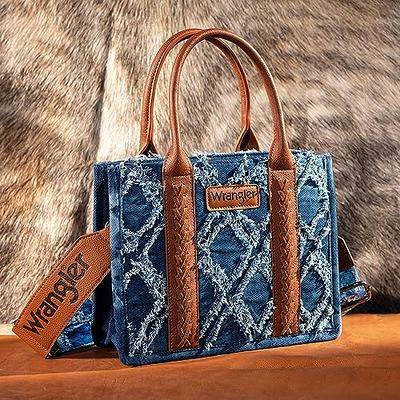 Wrangler Hobo Bags for Women Vegan Leather Tote Bag Shoulder Bag Top Handle  Satchel Purses and Handbags 