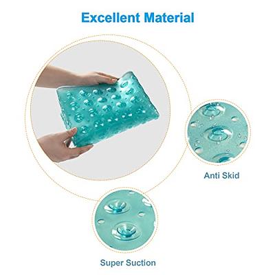 YINENN Bath Tub Shower Mat 40 x 16 Inch Non-Slip and Extra Large Bathtub Mat  with Suction Cups Machine Washable Bathroom Mats with Drain Holes Clear