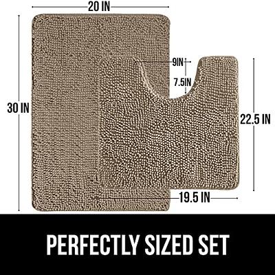Gorilla Grip Area Rug Set, Soft Chenille 2 Piece Sets, Toilet Base Mat &  30x20 Mat, Absorbent Washable Mats, Microfiber Dries Quickly, Rugs for  Home, Kitchen, Bath Tub, Bathroom, Beige - Yahoo Shopping