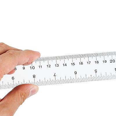  12PCS Clear Ruler, 12 Inch Plastic Rulers for School