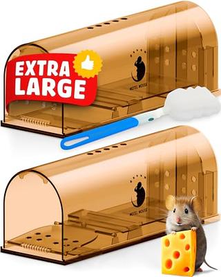 DEJOR Humane Mouse Trap Live Catch Indoor for Home/Outdoor Durable Reusable  No Harm to Mice Rats Rodents Easy Release Door Knob - Kids Pets Safe