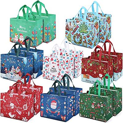 PARSUP 16PCS Christmas Gift Bags,Christmas Tote Bags with Handles, Christmas  Treat Bags, Multifunctional Non-Woven Christmas Bags for Gifts Wrapping  Shopping, Xmas Party Supplies, 12.8×9.8×6.7 - Yahoo Shopping