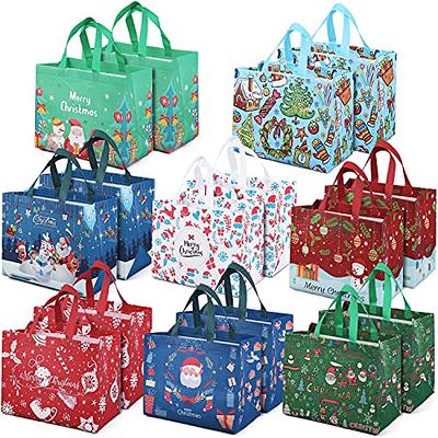 Amscan 160512 Christmas Oh What Fun Small Vertical Gift Bags - 7 Piece