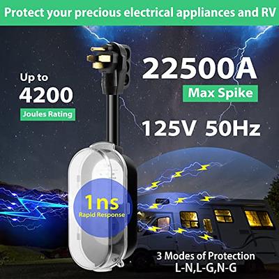 BOYISEN RV Surge Protector 50 amp-RV Power Circuit Analyzer with