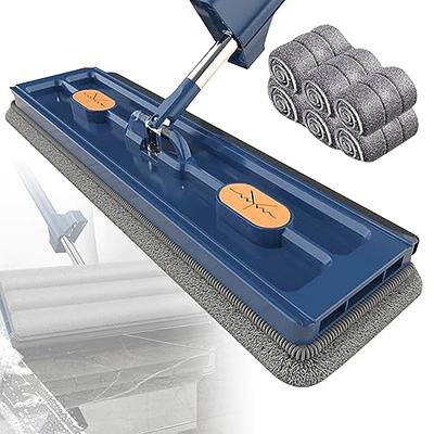 Dry Dust Mop Head with Frame & Adjustable Handle