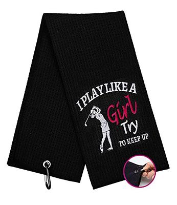 SHANKITGOLF Funny Golf Towel, Printed Golf Towels for Golf Bags with  Clip,Golf Gift for Men Husband Boyfriend Dad, Birthday Gifts for Golf Fan,  Funny