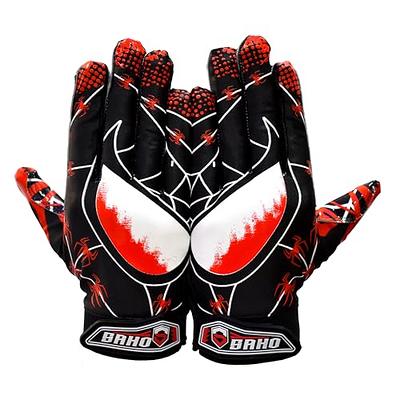  iGym Football Gloves - Tacky Grip Skin Tight Adult Football  Gloves - Enhanced Performance Football Gloves for Men Adult Youth : Sports  & Outdoors