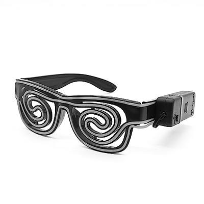 Light Up Shutter LED Glasses Party Eyeglass El Wire Dj Flashing Sunglasses  Costumes Glow In Dark