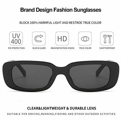 Dollger Rectangle Sunglasses for Women Trendy Retro Fashion