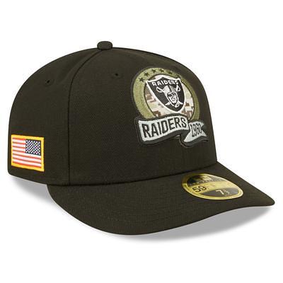 Las Vegas Raiders New Era Omaha Script Low Profile 59FIFTY Fitted Hat -  Black