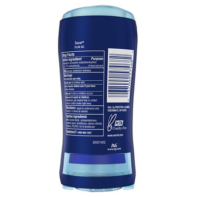 Secret Outlast Antiperspirant & Deodorant Clear Gel, Sport Fresh 2.6 oz  (Pack of 3)