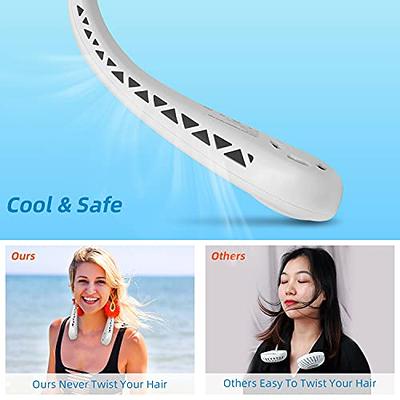 Playcasually Portable Bladeless Neck Fan Rechargeable, Hands Free Personal  Neck Fans for Women Men Kids Boys Girls Summer Birthday Gifts - Yahoo  Shopping