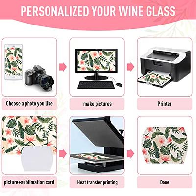 Sublimation Blank Wine Glass Sleeve Neoprene Insulator Cover (20 Pieces)