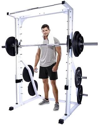  Valor Fitness Smith Machine Home Gym Equipment- Squat Bench  Press Rack - 2 Plate Storage - Attached Sliding Knurled Barbell - Max  Weight 500 lbs - BE-11 : Valor Fitness Smith Machine : Sports & Outdoors