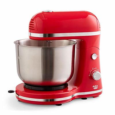 DASH Delish by DASH Compact Stand Mixer, 3.5 Quart with Beaters & Dough  Hooks Included - Red - Yahoo Shopping