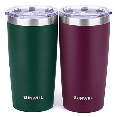 JoyJolt Triple Insulated Tumbler with Handle. 12 oz Tumbler Cup with Lid.  Vacuum Sealed, Copper Lined, Double Wall Stainless Steel Tumblers. Travel  Mug with Lid, Coffee Tumbler, Smoothie Cup, Tea Mug 