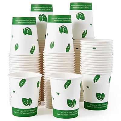 ECOLipak 300 Pack Compostable Paper Cups, 8 oz Biodegradable Disposable  Paper Coffee Cups with PLA Lined, Eco-friendly Hot Drinking Cups for Party,  Picnic,Travel,and Events - Yahoo Shopping