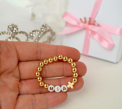 Small Cross Bracelet for Children/ First Communion Gift.