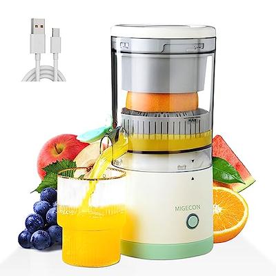 Zulay Kitchen Juice Vortex Lemon & Orange Juicer - Electric Citrus Squeezer  & Presser - Rechargeable Juicer Machine - Wireless Portable Juicer - USB  Charger & Cleaning Brush Included (Blue/White) 