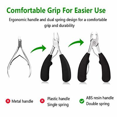 Gloniawor Nail Clippers, Ultra Sharp Stainless Steel Nail Clippers,  Ergonomic Nail Clippers, Professional Extra Large Heavy Duty Toe Nail  Clippers