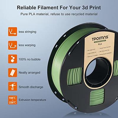 OVERTURE PLA Filament 1.75mm PLA 3D Printer Filament, 1kg Cardboard Spool  (2.2lbs), Dimensional Accuracy +/- 0.03mm, Fit Most FDM Printer (Olive  Green) - Yahoo Shopping