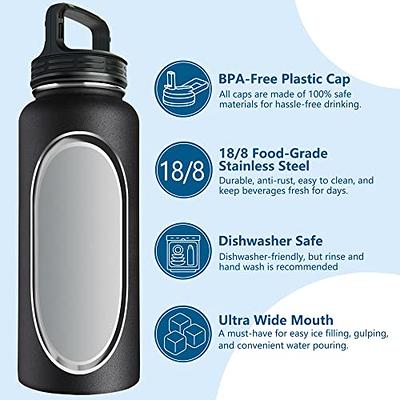 Thermoflask Double Stainless Steel Insulated Water Bottle 18 oz Black