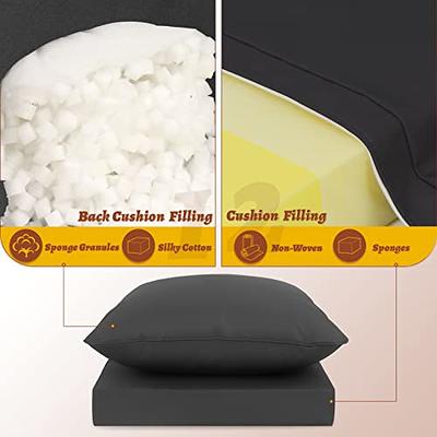 EMEMA Pack of 2 Outdoor Pillow Inserts Waterproof Throw Pillow Premium  Fluffy Decorative Cushion Square Inner Soft for Patio Furniture Garden  Sleeping