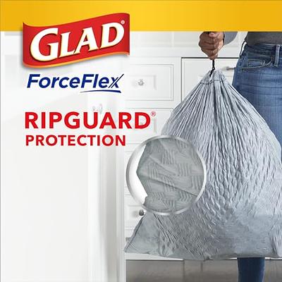 Glad ForceFlex Tall Kitchen Bags, Drawstring, Grips-the-Can, with Gain Original Scent - 110 bags