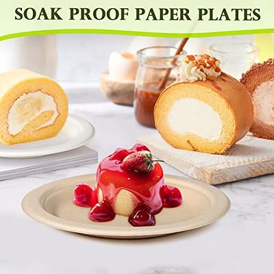 GREENESAGE Small Paper Plates 6 inch, 200 Pack Paper Plates Bulk, Eco  Friendly Plates Brown Paper Plates Compostable, Appetizer Cake Dessert Plates  Disposable - Yahoo Shopping