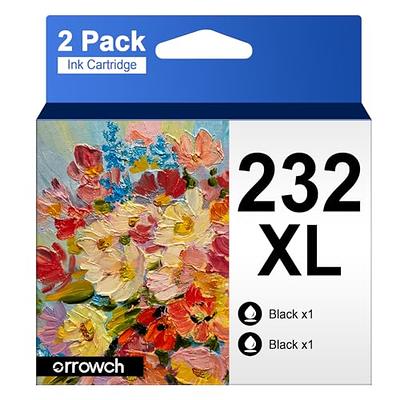 232XL Ink Cartridges for Epson 232XL Ink Cartridges for Epson Workforce  WF-2930 WF-2950 Expression XP-4205 XP-4200 Printer(1 Black)