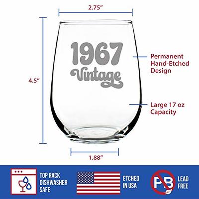 1967 56th Birthday Beer Glass for Men and Women Turning 56