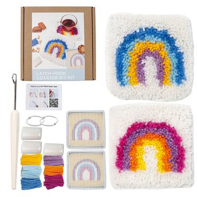 2 Pack Rainbow Latch Hook Kits, Coaster Sewing Set Craft For Starter Diy  Making Kit, Diy Crafts Gift - Yahoo Shopping