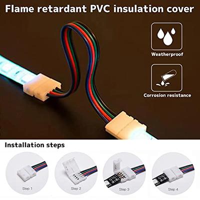  iCreating 8mm 2 Pin LED Strip Light Connector with