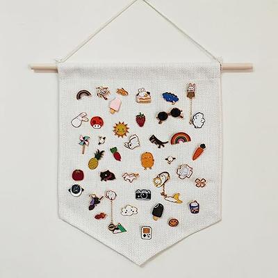 Enamel Pin Display Banner, Linen Cotton Banner, Badge Display, Pin Pennant, Enamel  Pin Display, Lapel Display, Display Board for Pin, Blank Banner To Collect  Pins, Wall Pin Display (10x12.4 inches) - Yahoo